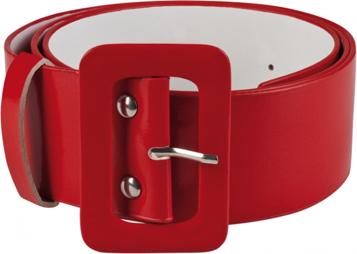 Ceinture vinyle rouge - Photo