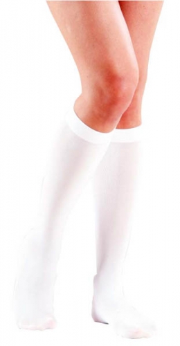 Chaussettes mixtes blanches 70 deniers - Photo