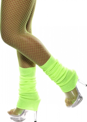 Chaussettes danse 80's fluo vert - Photo