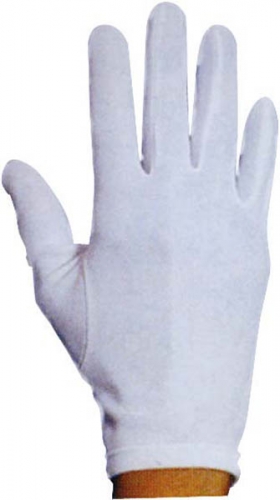 Gants ceremonie polyester blancs enfant qs 12 ans - Photo