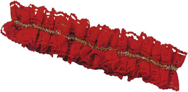 Jarretiere dentelle rouge - Photo