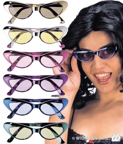 Lunettes cat's eyes 6 couleurs assorties uv400 - Photo