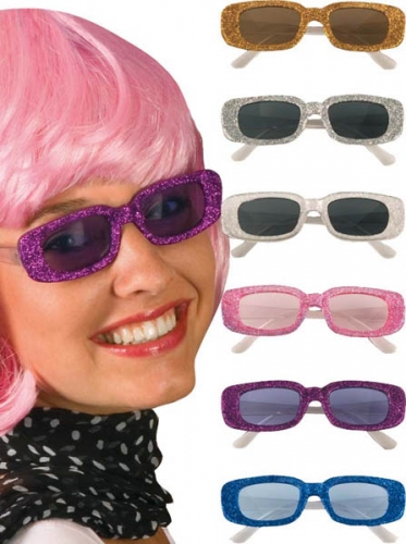 Lunettes disco paillettes col  ass uv400 - Photo