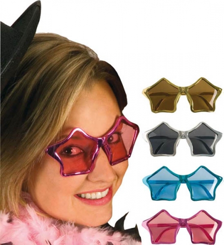 Lunettes star metalise colori assorti uv400 - Photo