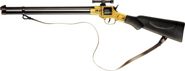 Carabine metal western  8 coups - 71 cm - Photo