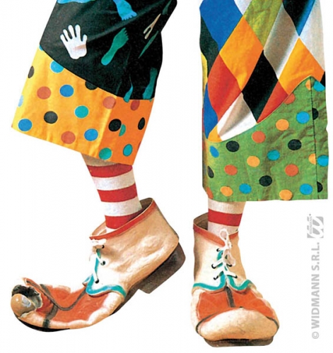 Chaussures clown enfant assorti - Photo