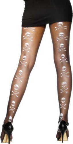 Collants noirs crnes blancs  - Photo