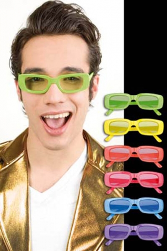 Lunettes fluorescentes eddie 6 couleurs assorties uv400 - Photo