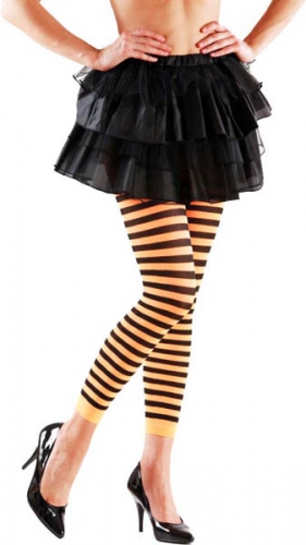 Leggings halloween couleurs assorties noir raye o-v-w-j 70 den - Photo