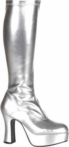 Bottes fever stretch 70's argent pointure  - Photo