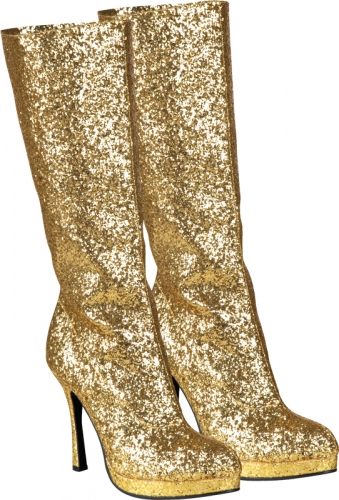 Bottes paillettes or  - Photo