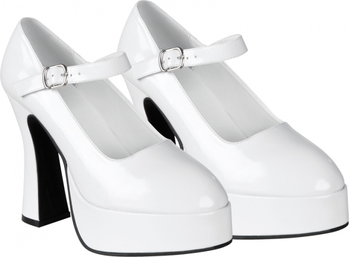 Chaussures disco blanches  - Photo