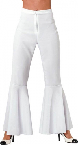 Pantalon blanc patte def elastique  - Photo