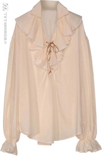 Chemise epoque homme beige  - Photo