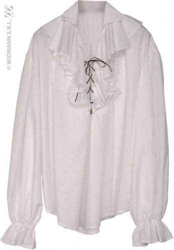 Chemise epoque homme blanche  - Photo