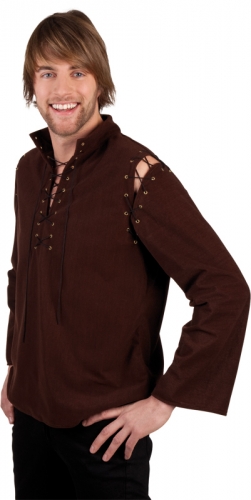 Chemise mdivale marron  - Photo