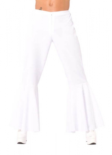 Pantalon blanc patte def elastique  - Photo