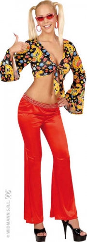 Pantalon extensible rouge  - Photo