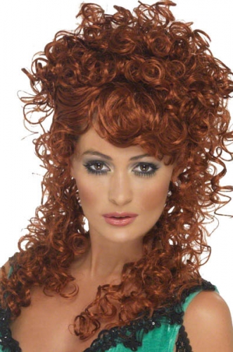 Perruque saloon girl rousse - Photo