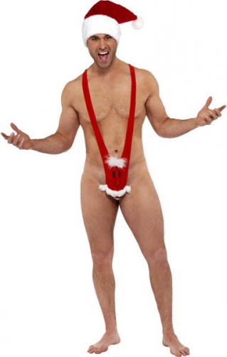 Tenue santa sexy homme  - vendu sans chapeau - Photo