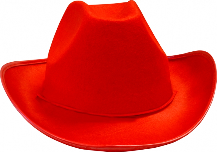 Chapeau cow-boy rouge adulte - Photo