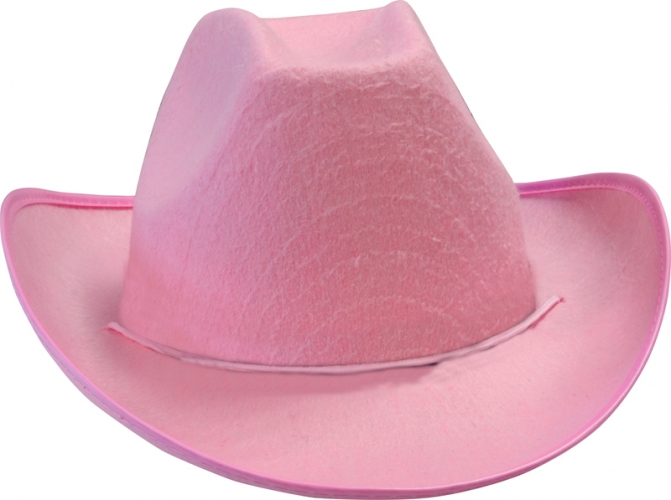 Chapeau cow-boy rose adulte - Photo