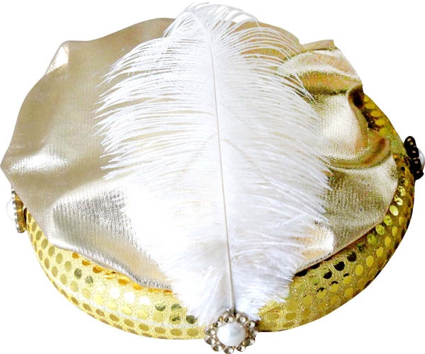 Chapeau pacha avec plume et aigrette - Photo