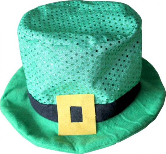 Chapeau haut de forme saint patrick mousse - Photo