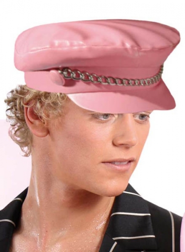 Casquette rocker rose + chaine - - Photo