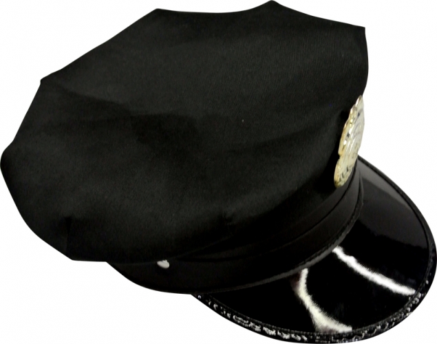 Casquette police amricaine noire - Photo