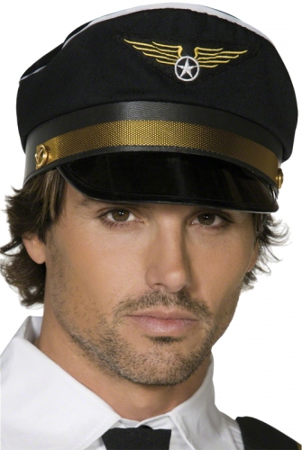 Casquette pilote noire - Photo