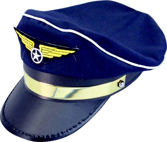 Casquette pilote bleue - Photo