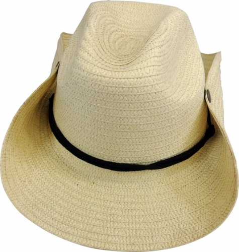 Chapeau cow-boy paille souple luxe naturel - Photo