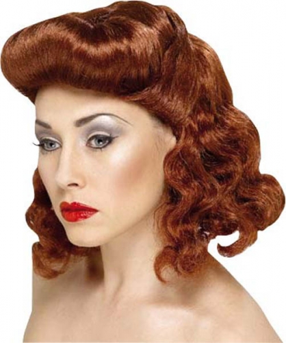 Perruque pin up 50's rousse - Photo