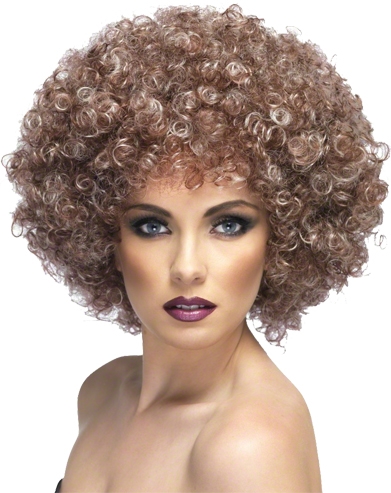 Perruque afro chatain naturelle - Photo