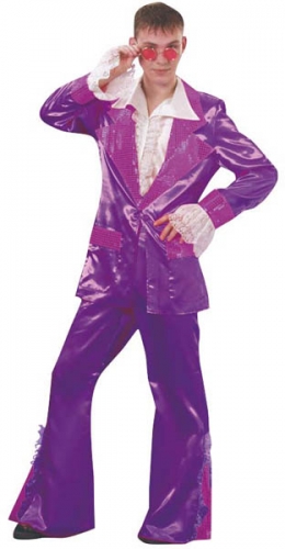 Dguisement disco king violet  - Photo