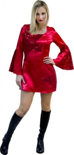 Dguisement disco dancer femme rouge  - Photo