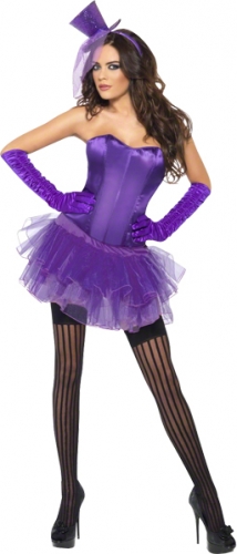 Dguisement fever corset et tutu violet  - Photo