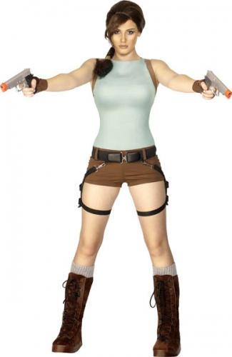 Dguisement lara croft anniversaire  - Photo