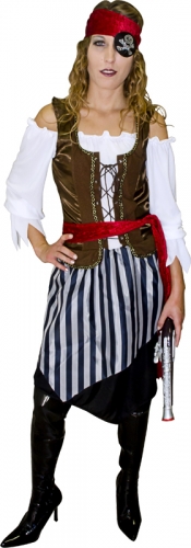 Dguisement pirate dame  - Photo