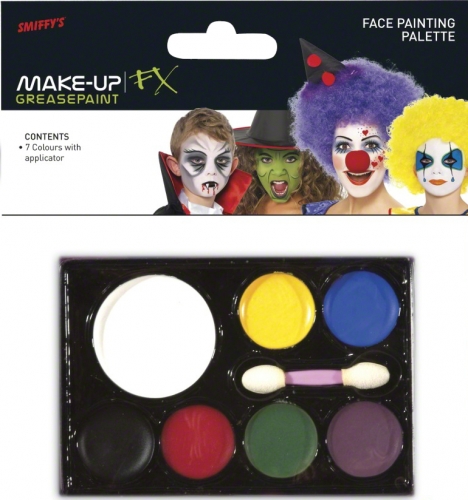 Palette maquillage fard gras 7 couleurs - Photo