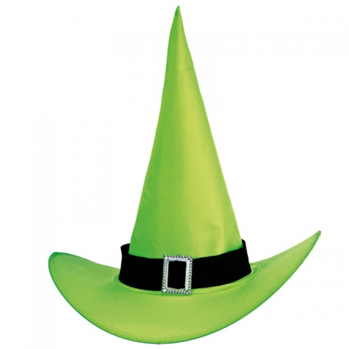 Chapeau sorciere vert fluo - Photo