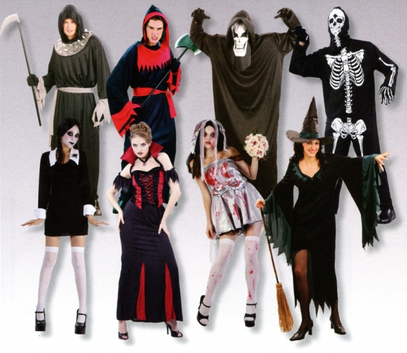 Assortiment 8 costumes adultes  - Photo