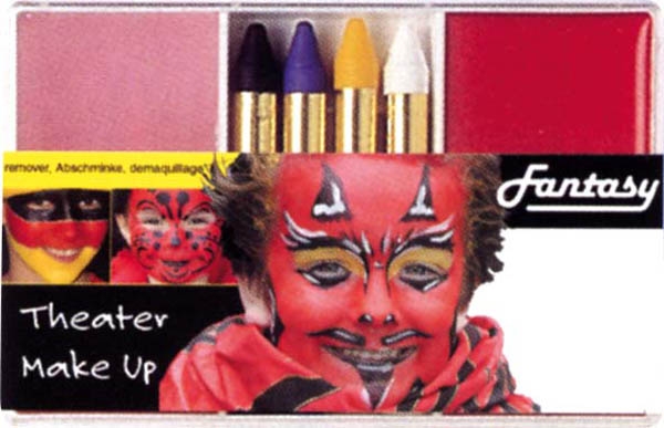 Set fard + crayons + demaquillant diable rouge - Photo