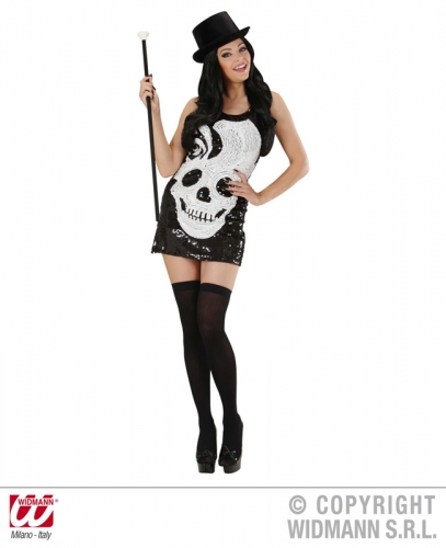 Dguisement miss skull paillettes - Photo